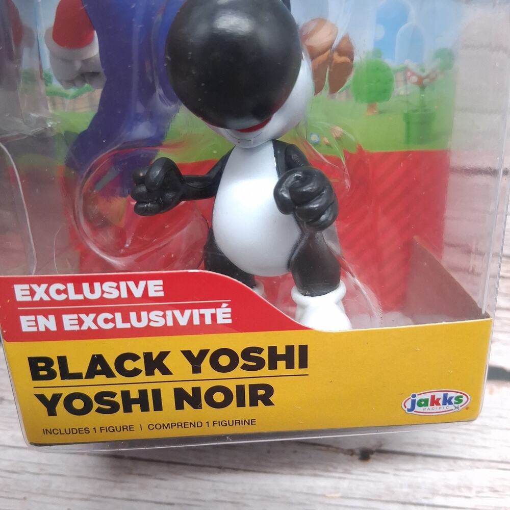 Super Mario Nintendo Exclusive Black Yoshi 2.5" Figure Jakks Pacific Damaged Box - Picture 10 of 15